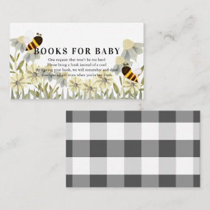 Tarjeta De Recepción Solicitud de libro de Baby Shower Bumble/Honey Bee