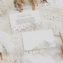 Solicitud de libro de Baby Shower Butler Boho Wild