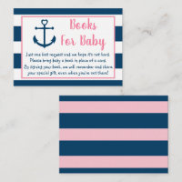 Solicitud de libro de Baby Shower de Ancla Náutica