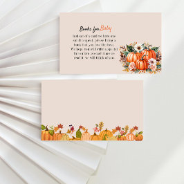 Tarjeta De Recepción Solicitud de libro de Baby Shower de Boho Floral P