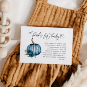 Tarjeta De Recepción Solicitud de libro de Baby Shower de Calabaza de F