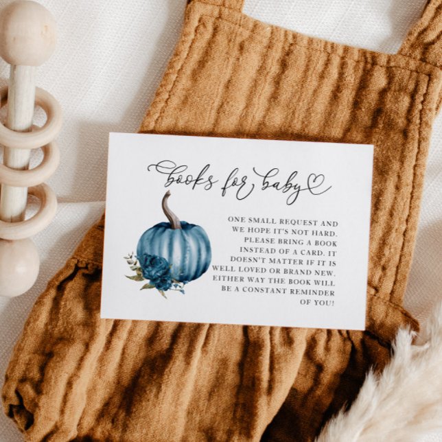 Tarjeta De Recepción Solicitud de libro de Baby Shower de Calabaza de F (Subido por el creador)