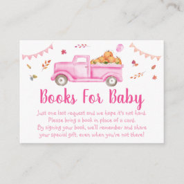 Tarjeta De Recepción Solicitud de libro de Baby Shower de Camión de Cal
