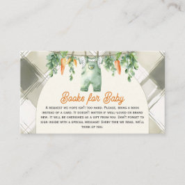 Tarjeta De Recepción Solicitud de libro de Baby Shower de Clothesline d