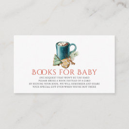 Tarjeta De Recepción Solicitud de libro de Baby Shower de Cookies & Coc
