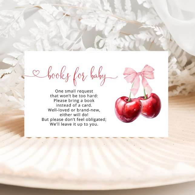 Tarjeta De Recepción Solicitud de libro de Baby Shower de Coquette Cher (Subido por el creador)