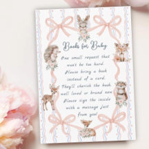 Solicitud de libro de Baby Shower de Coquette Wood