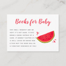 Solicitud de libro de Baby Shower de Cute Watermel