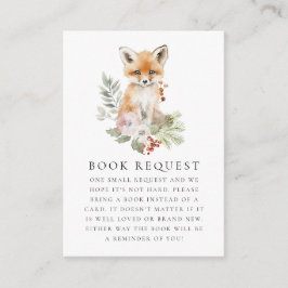 Tarjeta De Recepción Solicitud de libro de Baby Shower de Cutez Waterco