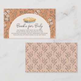 Tarjeta De Recepción Solicitud de libro de Baby Shower de Cutie Pie Nar