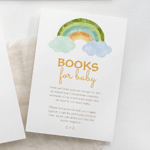 Tarjeta De Recepción Solicitud de libro de baby shower de dinosaurio ar