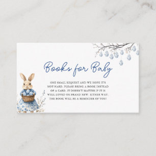 Tarjeta De Recepción Solicitud de libro de Baby Shower de Easter Bunny 