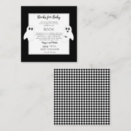 Tarjeta De Recepción Solicitud de libro de Baby Shower de Ghosts