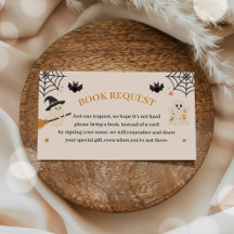 Solicitud de libro de Baby Shower de Halloween