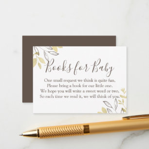Tarjeta De Recepción Solicitud de libro de Baby Shower de la Flota Taup