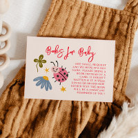 Solicitud de libro de Baby Shower de Ladybug