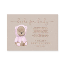 Solicitud de libro de Baby Shower de oso de peluch