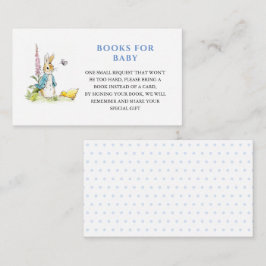 Tarjeta De Recepción Solicitud de libro de Baby Shower de Peter rabbit