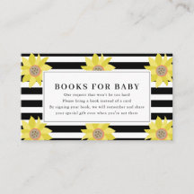 Solicitud de libro de Baby Shower de Sunflower Bla