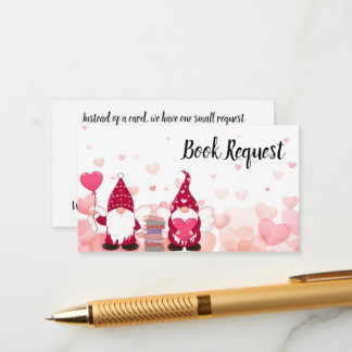 Tarjeta De Recepción Solicitud de libro de Baby Shower de Sweet Gnome