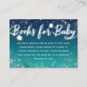 Tarjeta De Recepción Solicitud de libro de Baby Shower de Twinkle Littl