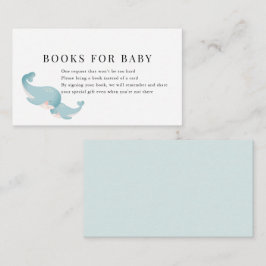 Tarjeta De Recepción Solicitud de libro de Baby Shower de Whats Blue