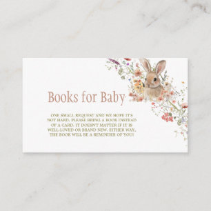 Tarjeta De Recepción Solicitud de libro de Baby Shower Easter Bunny Wil