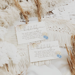 Tarjeta De Recepción Solicitud de libro de Baby Shower Elephant Oh Boy 