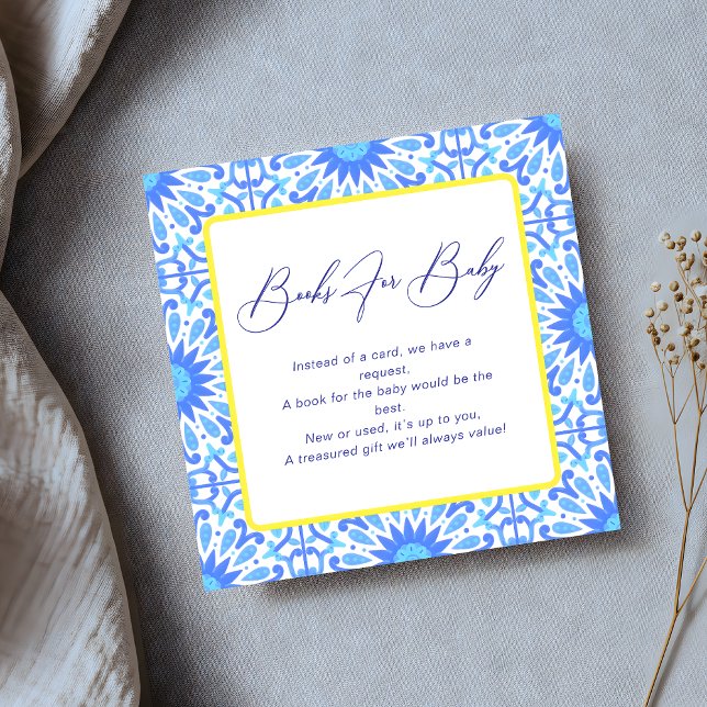 Tarjeta De Recepción Solicitud de libro de Baby Shower en italiano con  (Subido por el creador)