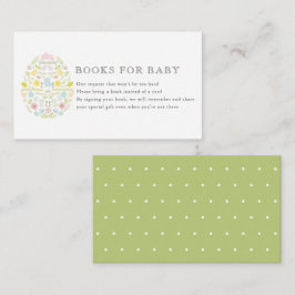 Tarjeta De Recepción Solicitud de libro de Baby Shower Floral Easter Eg