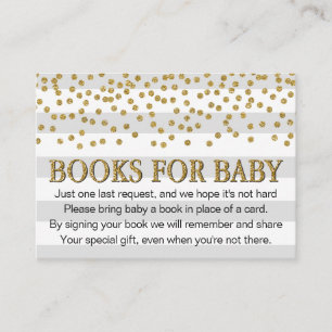 Tarjeta De Recepción Solicitud de libro de Baby Shower neutral de Purpu