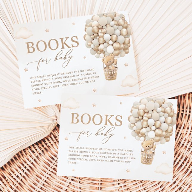 Tarjeta De Recepción Solicitud de libro de Baby Shower neutro para oseo (Subido por el creador)