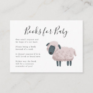 Tarjeta De Recepción Solicitud de libro de Baby Shower para animales de