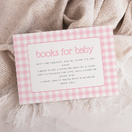 Tarjeta De Recepción Solicitud de libro de Baby Shower para Chicas de G
