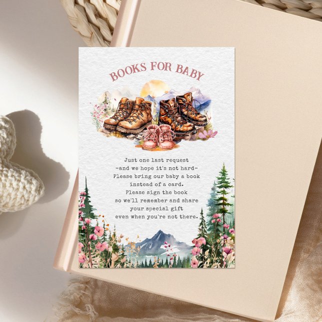 Tarjeta De Recepción Solicitud de libro de Baby Shower para Chicas rosa (Subido por el creador)