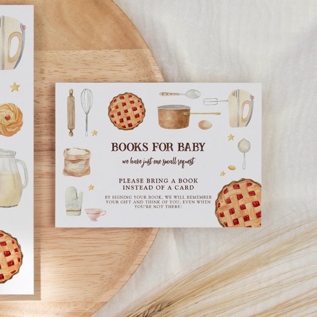 Tarjeta De Recepción Solicitud de libro de baby shower para Modern Cuti (Subido por el creador)