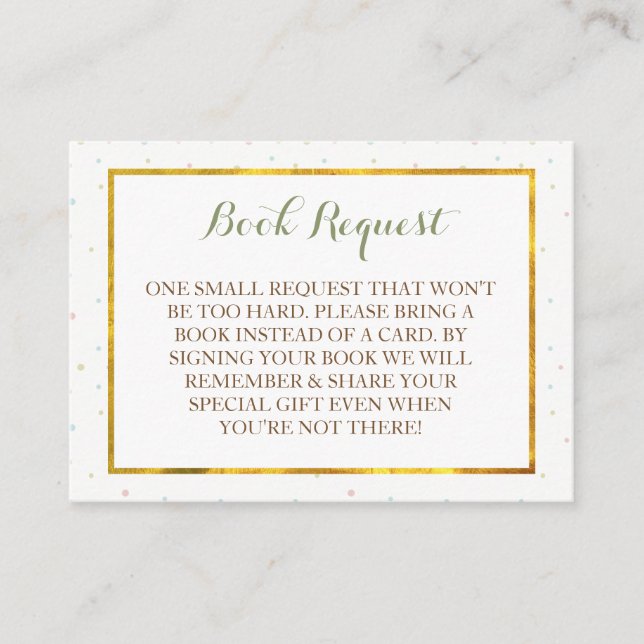 Tarjeta De Recepción Solicitud de libro de Baby Shower para niños elefa (Anverso)