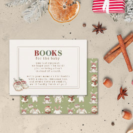 Tarjeta De Recepción Solicitud de libro de Baby Shower para vacaciones 