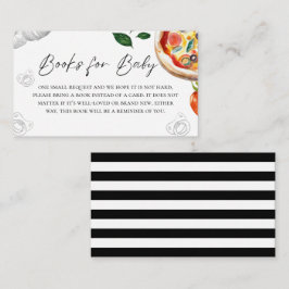 Tarjeta De Recepción Solicitud de libro de Baby Shower Pizza
