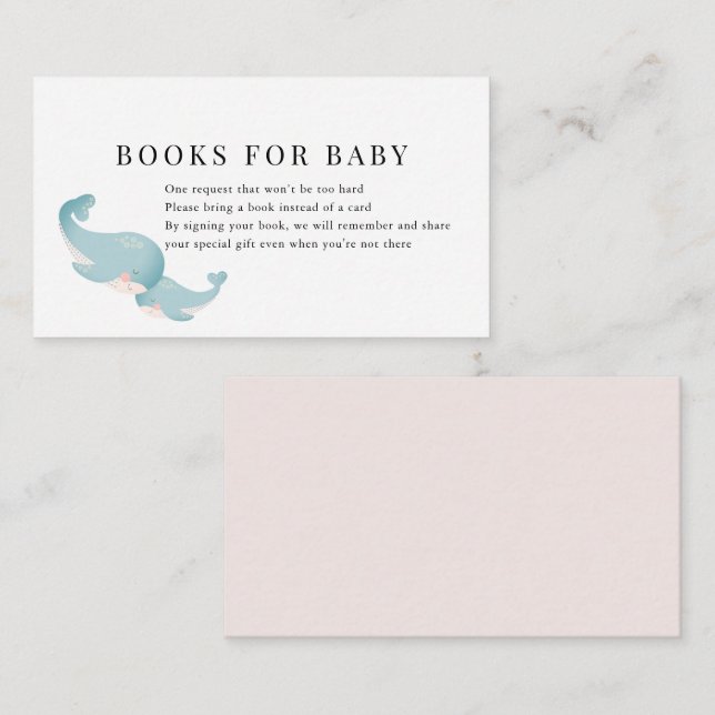 Tarjeta De Recepción Solicitud de libro de Baby Shower rosado para ball (Anverso / Reverso)