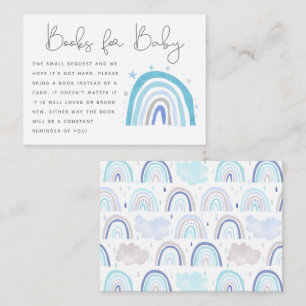 Tarjeta De Recepción Solicitud de libro de Baby Shower sobre el arco ir