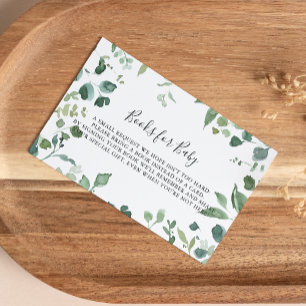 Tarjeta De Recepción Solicitud de libro de Baby Shower sobre folletos v