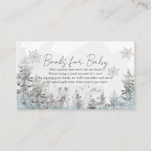 Tarjeta De Recepción Solicitud de libro de Baby Shower sobre los bosque