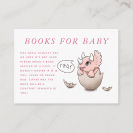 Tarjeta De Recepción Solicitud de libro de Baby Shower sobre temas de d