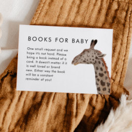 Tarjeta De Recepción Solicitud de libro de Baby Shower sobre temas de S