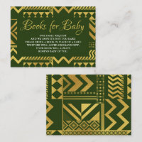 Solicitud de libro de baby shower tribal africano