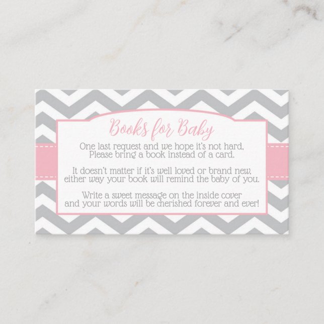 Tarjeta De Recepción Solicitud de libro de Baby Shower Tutu Cute Ballet (Anverso)