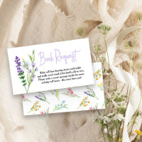 Solicitud de libro de Baby Shower Wildflower Meado