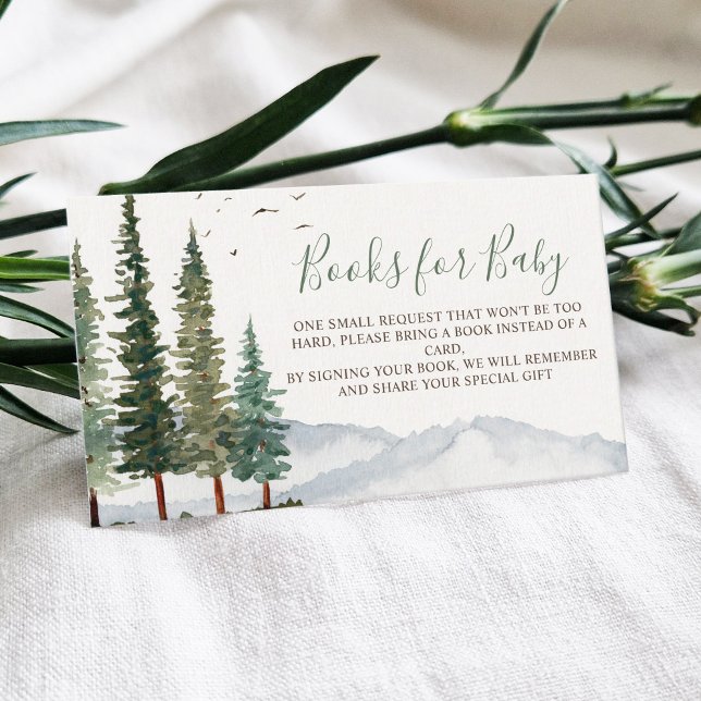Tarjeta De Recepción Solicitud de libro de Baby Shower Woodland (Subido por el creador)
