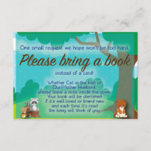 Solicitud de libro de Baby Shower Woodland y desea